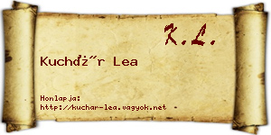 Kuchár Lea névjegykártya